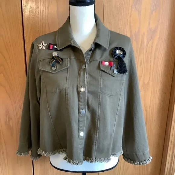 Anthropologie Guest Editor Military Jacket Sz-S - Picture 1 of 5